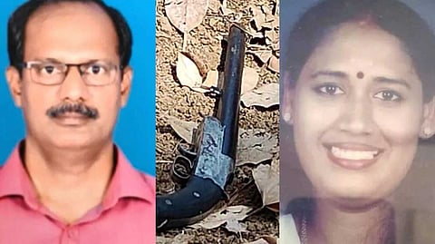 ഭാര്യയെ കൊലപ്പെടുത്തി ഭര്ത്താവ് സ്വയം നിറയൊഴിച്ചു മരിച്ച സംഭവം; കൃഷ്ണകുമാര് ഉപയോഗിച്ചത് അനധികൃതമായി നിര്മിച്ച നാടന് തോക്ക്
