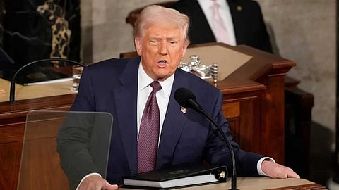 രണ്ടാം ടേമിൽ ആദ്യമായി യുഎസ് കോൺഗ്രസിനെ അഭിസംബോധന ചെയ്ത് ട്രംപ്; പ്രസംഗം നീണ്ടത് ഒന്നര മണിക്കൂറിലധികം