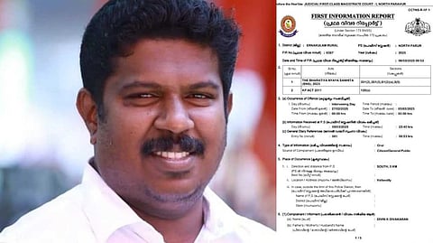 ഡിവിൻ കെ. ദിനകരൻ, ഡ്രൈവർക്കെതിരായ എഫ്ഐആറിന്റെ പതിപ്പ്