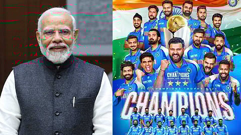 "അസാധാരണമായ കളി, അസാധാരണ റിസൾട്ട്"; ചാംപ്യൻസ് ട്രോഫി സ്വന്തമാക്കിയ ഇന്ത്യൻ ടീമിനെ പ്രശംസിച്ച് പ്രധാനമന്ത്രി