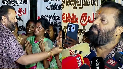 സുരേഷ് ഗോപി ആശമാരുടെ സമരപന്തലില്