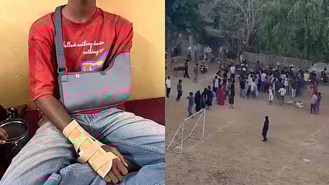 സീനിയേഴ്സിൻ്റെ കൂട്ടയടി കണ്ടുനിന്നതിന് തൃശൂരിൽ ഒന്നാം വർഷ കോളേജ് വിദ്യാർഥിക്ക് ക്രൂരമർദനം