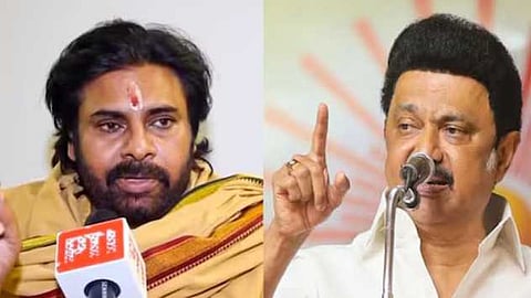 ഹിന്ദിയെ എതിർക്കുന്ന തമിഴ്നാട്ടിലെ രാഷ്ട്രീയ നേതാക്കൾ കാപട്യക്കാരെന്ന് പവൻ കല്യാൺ; പ്രസ്താവനയെ എതിർത്ത് ഡിഎംകെ