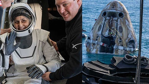 ചരിത്ര മൂഹൂർത്തം! സുനിത വില്യംസും സംഘവും ഭൂമി തൊട്ടു