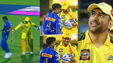 VIDEO | ദീപക് ചാഹറിന് തല്ലും, വിഘ്നേഷ് പുത്തൂരിന് തലോടലും; ധോണി സാർ രസികൻ തന്നെ!