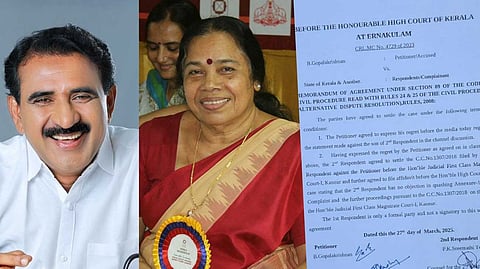 മാധ്യമങ്ങള്ക്ക് മുന്നില് ഖേദം പ്രകടിപ്പിക്കാമെന്ന ധാരണയിലാണ് കേസ് അവസാനിപ്പിച്ചത്; ഗോപാലകൃഷ്ണന്റെ വാദം പൊളിച്ച് കോടതി രേഖ