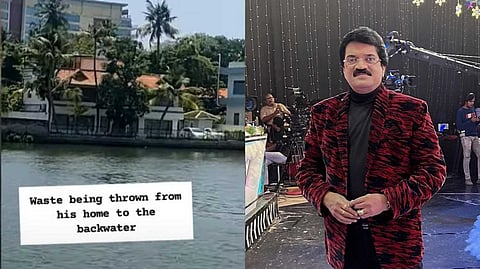 കായലിലേക്ക് മാലിന്യം വലിച്ചെറിഞ്ഞു; ഗായകന് എംജി ശ്രീകുമാറിന് 25,000 രൂപ പിഴ