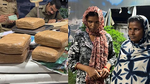 കാലടിയിൽ KSRTC ബസിൽ കടത്തിയ 7 കിലോ കഞ്ചാവ് പിടികൂടി; രണ്ട് യുവതികൾ പിടിയിൽ