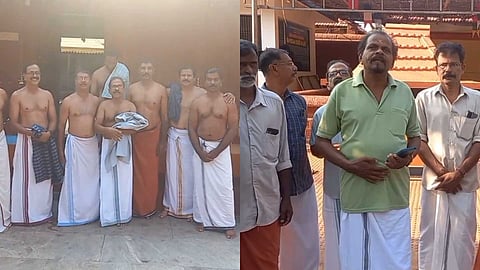 വിശേഷ ദിവസങ്ങളിൽ നമ്പൂതിരി, വാര്യർ വിഭാഗത്തിൽപ്പെട്ടവർക്ക് മാത്രം ക്ഷേത്ര പ്രവേശനത്തിന് അനുമതി; നിയന്ത്രണം മറികടന്ന് പുരുഷ സ്വയം സഹായ സംഘം