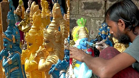 കൃഷ്ണവിഗ്രഹം ഇല്ലാതെ എന്ത് വിഷുക്കണി? കണ്ണൂരിലെ വിഷുക്കാലത്തെ ഒരു വഴിയോരകാഴ്ച