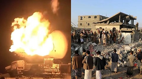 യെമനിലെ യുഎസ് വ്യോമാക്രമണത്തില് മരിച്ചവരുടെ എണ്ണം 74 ആയി; തിരിച്ചടിക്കുമെന്ന് യെമന്