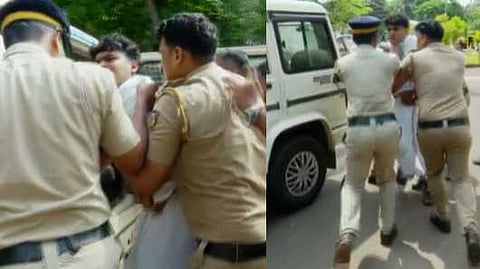 ബിസിഎ ചോദ്യപേപ്പർ ചോർച്ച: പ്രതിഷേധത്തിനിടെ പൊലീസുകാരനെ മർദിച്ച MSF പ്രവർത്തകനെതിരെ കേസ്