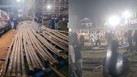 കോതമംഗലം ഗ്യാലറി അപകടം: ഫുട്ബോള് മത്സരം അനുമതി വാങ്ങാതെ; സംഘാടക സമിതിക്കെതിരെ കേസ്