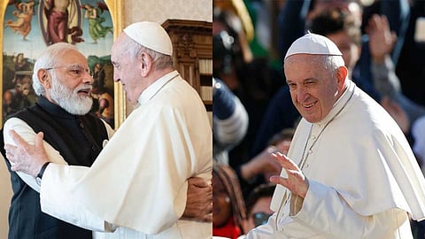 കാരുണ്യത്തിന്റെയും വിനയത്തിന്റെയും ആത്മീയ ധൈര്യത്തിന്റെയും ദീപസ്തംഭമായി ഫ്രാന്സിസ് മാർപാപ്പയെ എന്നും ഓർമിക്കും: പ്രധാനമന്ത്രി