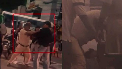 എരുമേലിയിൽ സംഘർഷമുണ്ടാക്കിയ പ്രതിയെ ക്രൂരമായി തല്ലിചതച്ച് പൊലീസ്; മർദന ദൃശ്യങ്ങൾ പുറത്ത്