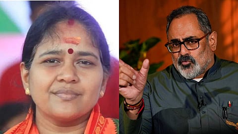 ബോംബാക്രമണ ശ്രമം കൊണ്ട് ഭയന്ന് പിന്മാറുന്നവരല്ല ശോഭാ സുരേന്ദ്രനും ബിജെപിയും: രാജീവ് ചന്ദ്രശേഖർ