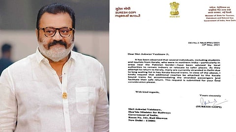 വിദ്യാർഥികൾ ഉൾപ്പെടെയുള്ള മലയാളികളെ നാട്ടിലെത്തിക്കാൻ ഇടപെട്ട് സുരേഷ് ഗോപി; ഡൽഹിയിൽ നിന്ന് പ്രത്യേക ട്രെയിൻ അനുവദിച്ചു