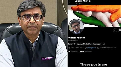 "രാജ്യദ്രോഹി,ഒറ്റുകാരൻ, ചാരൻ"; കടുത്ത സൈബർ ആക്രമണത്തിന് പിന്നാലെ എക്സ് അക്കൗണ്ട് ലോക്ക് ചെയ്ത് വിക്രം മിസ്രി
