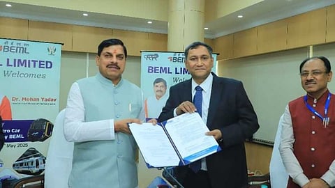 2100-ാമത് മെട്രോ കോച്ച് ഫ്ലാഗ് ഓഫുമായി ബിഇഎംഎൽ: അടുത്ത ലക്ഷ്യം മധ്യപ്രദേശിൽ പുതിയ റെയിൽ യൂണിറ്റ്