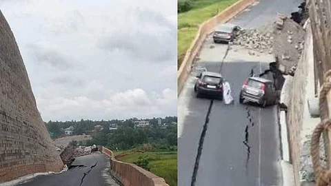 കൂരിയാട് ദേശീയപാതയിലെ വിള്ളൽ: കടുത്ത നടപടിയുമായി കേന്ദ്രം; കരാർ കമ്പനിയെ ഡീബാർ ചെയ്തു