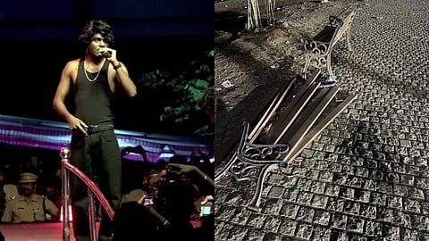 നാല് വേസ്റ്റ് ബിന്നുകളും ബെഞ്ചുകളും തകർന്നു, ആകെ നഷ്ടം 1.75 ലക്ഷം; വേടൻ്റെ കോട്ടമൈതാനത്തെ പരിപാടിയുടെ നാശനഷ്ടങ്ങളുടെ കണക്ക് വെളിപ്പെടുത്തി നഗരസഭ