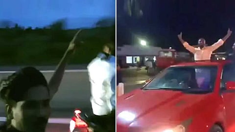 കൂട്ടബലാത്സംഗക്കേസിൽ ജാമ്യം; പിന്നാലെ പാട്ടും, ആരവവും, വിജയാഘോഷ പ്രകടനവുമായി പ്രതികൾ