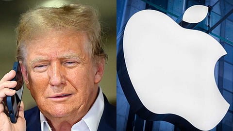 ആപ്പിളിന് ട്രംപിന്റെ താരിഫ് ഭീഷണി; ഐഫോണുകള് യുഎസിന് പുറത്ത് നിർമിച്ചാൽ 25 ശതമാനം ഇറക്കുമതി തീരുവ