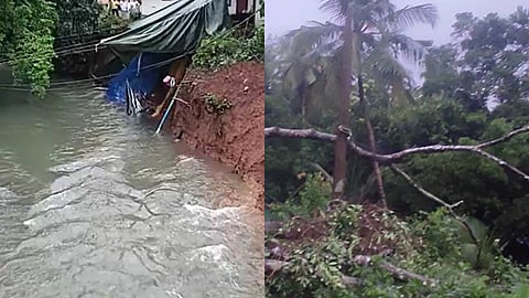 മഴക്കെടുതി; കാറ്റിലും മഴയിലും വിവിധ ജില്ലകളിൽ വ്യാപക നാശനഷ്ടം