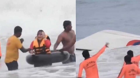 തിരയില് ബോട്ട് തലകീഴായി മറിഞ്ഞു; അത്ഭുതകരമായി രക്ഷപ്പെട്ട് സൗരവ് ഗാംഗുലിയുടെ സഹോദരനും ഭാര്യയും