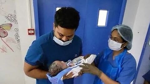 Sanjeev with Baby