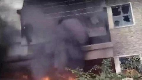 Minister house on fire