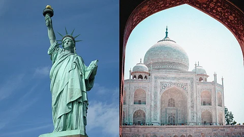 Statue of Liberty-Taj Mahal