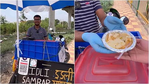 B.Com graduate who sells idli