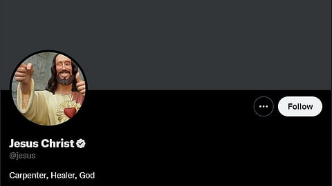 இயேசு கிறிஸ்து கணக்கிற்கு Blue Tick