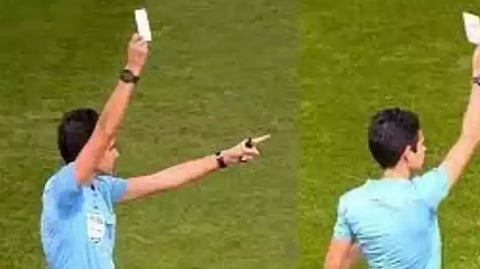 கால்பந்து : வரலாற்றில் முதன்முதலாக கொடுக்கப்பட்ட 'White Card' - விரிவான தகவல்கள்