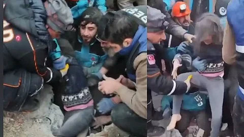 Turkish girl pulled out of rubble alive more than 12 hours after devastating earthquake