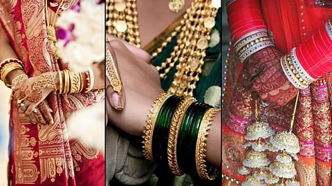 இந்திய மணப்பெண்களுக்கான 9 வெவ்வேறு வண்ண வளையல்கள்