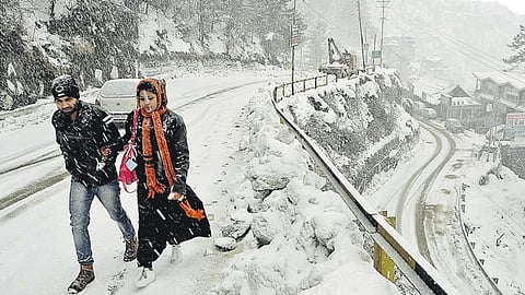 Himachal Receives Snow And Rainfall, Weather Office Issues Alert
