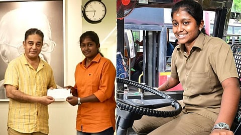 ஷர்மிளா : கோவை பெண் ஓட்டுநருக்கு கார் பரிசளித்த கமல்ஹாசன் - என்ன காரணம் சொல்கிறார்?