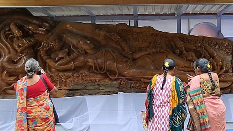 This 21-feet-Lord Sri Anantha Padmanabhaswamy Idol Is A Hit Among Tourists