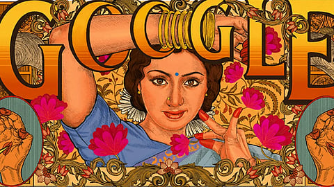 Google Doodle : இந்திய நடிகைக்கு டூடுள் வெளியிட்ட கூகுள் - ஸ்ரீதேவி யார் தெரியுமா?