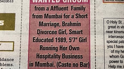 ”கொஞ்ச நாட்களுக்கு மட்டும் மாப்பிளை வேண்டும்” திருமண விளம்பரத்தால் அலறிய இணையம்