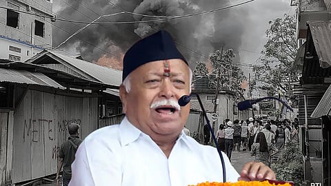 Manipur: கலவரத்துக்கு பின்னால் இருப்பவர் யார்? RSS தலைவர் சர்ச்சை பேச்சு!