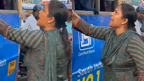 சென்னை: பேருந்தில் தொங்கியபடி சென்ற மாணவர்களை கண்டித்து தாக்கிய துணை நடிகை கைது