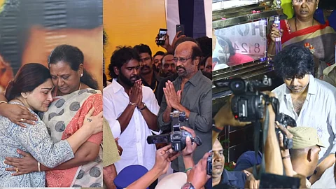 விஜய் முதல் ரஜினிகாந்த் வரை : விஜயகாந்த் உடலுக்கு இறுதி அஞ்சலி செலுத்திய திரை பிரபலங்கள்