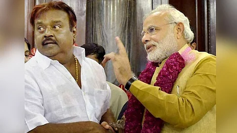 விஜயகாந்துக்கு பிரதமர் மோடி திடீர் புகழாரம்!