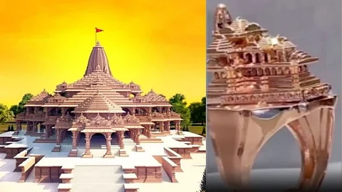 அயோத்தி ராமர் கோயில் மாதிரி கொண்டு உருவாக்கப்பட்ட தங்க மோதிரம் - விலை என்ன?