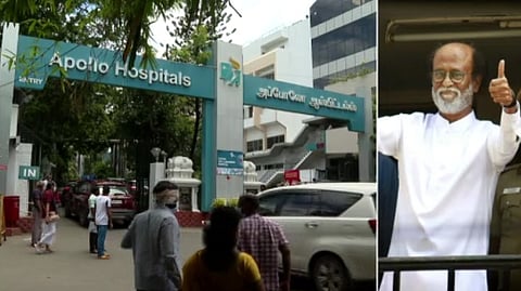 ரஜினிகாந்த் வீடு திரும்பினார்