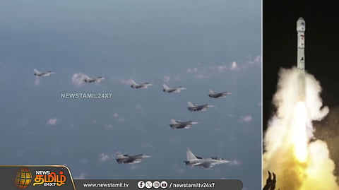 ஏவுகணை சோதனைக்கு பதிலடி
