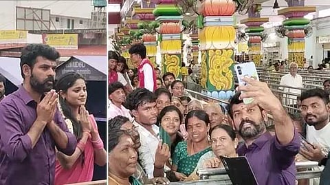Actor vimal in cbe temple